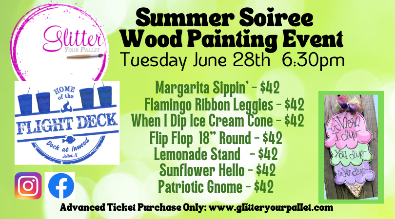 Summer Soiree Painting – The Dock At Inwood – Joliet – Public